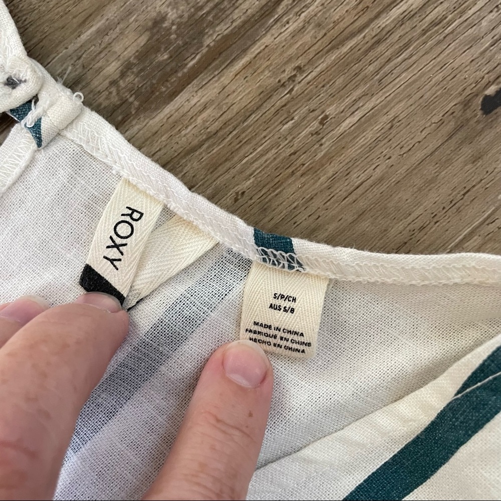 Roxy baby remember stripe summer beach romper S - Picture 6 of 9